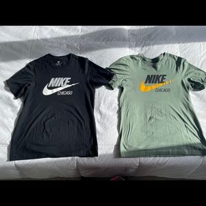 Nike Chicago tees 2 shirts sz Small